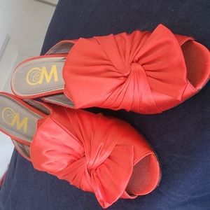 Red shoes, never worn